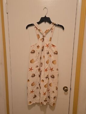 Wild Fable Halter Dress with Cream & Coral Fabric Accent, NWT.